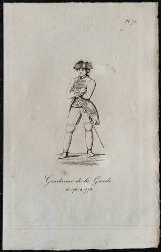 1831 gendarme la garde - de,