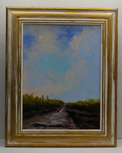 Paysage huile le sentier - huile,