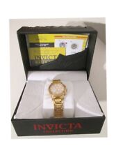 Invicta 16 Diamond Gold Plated Watch. Value 600 EUR. Like new. Leather box.