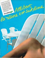 1985 Advertising 078 Advertising Furniture Living Room Garden Seats Allibert Resin