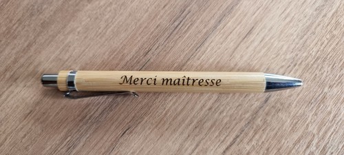 Stylo merci maîtresse - merci,