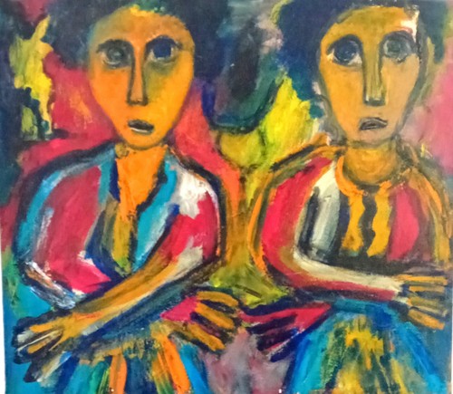 Tableau art brut - tableau,