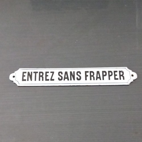 Plaque émaillée ancienne - plaque,