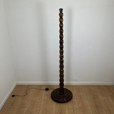 Lampadaire vintage pied bois