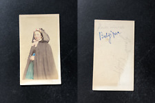Belgium, woman in regional costume from Ghent, East Flanders, circa 1860 came