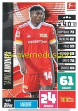 434 TAIWO AWONIYI # UNION BERLIN TOPPS BUNDESLIGA 2020 2021 MATCH ATTAX EXTRA