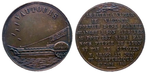 Médaille 1848 saisie - médaille, du