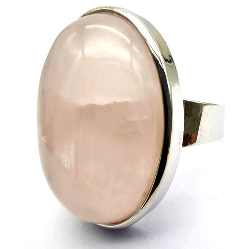 Bague quartz rose - bague, réglable