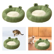 Lit rond en peluche pour animaux de compagnie, lit pour chien et chat, chenil