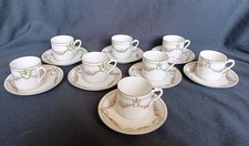 8 tasses à café anciennes en