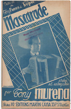 Partition 50' accordéon piano - Mascarade, java de Tony MURENA & TROGNEE