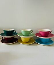 Boch Frères Keralux Coffee cup and saucer service for 6 people 