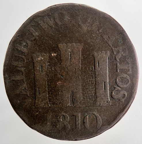 1810 monnaie ancienne gibrater - monnaie,