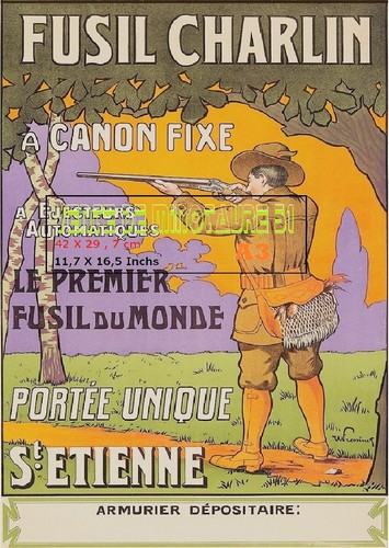 Chasse fusil charlin à - -,