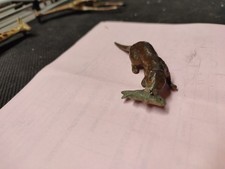 Loutre péchant poisson  , plomb , fabricant GM ,XR,LR,CBG, Britains