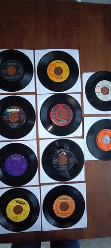 Lot de 10 disques 45t - 10,