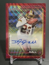2024 Topps Chrome DEANGELO HALL COLOR MATCH RED WAVE AUTOGRAPH /5 - REDSKINS