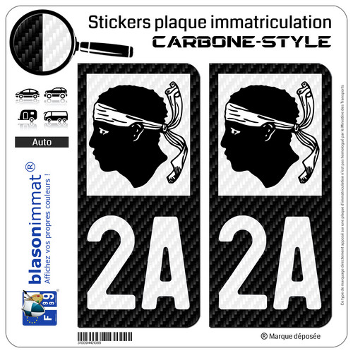 Stickers autocollants plaque - 2,