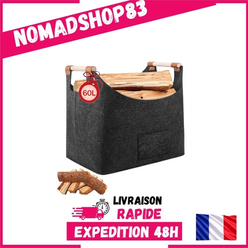 Panier bûches pliable en - à,