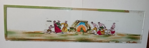 Grande ancienne plaque - , en