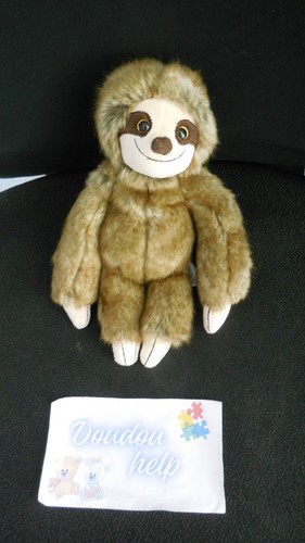 Doudou peluche singe paresseux - singe,