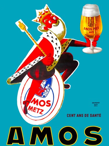 Poster affiche biere amos - poster,