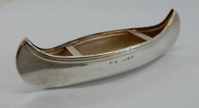 Victorian Sterling SILVER CANOE/KAYAK Suckling Ltd CHESTER 1898 45g 12.5cm