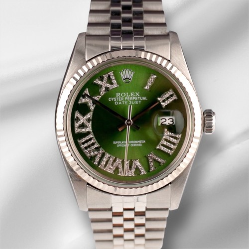 Rolex 36mm datejust - rolex, acier