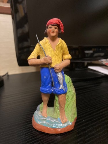 Santon ancien paul fouque - fouque, 13cm