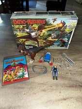 Vintage Tyco Dino-Riders Complete Deinonychus 1987 Sky Action Figure Box Comic