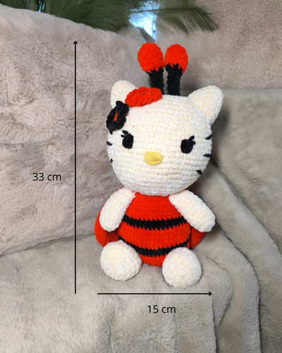 Peluche croche hello - , 🐱🐞