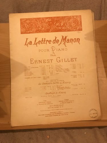 Ernest gillet lettre - lettre, de