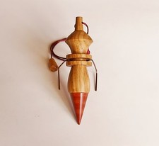 ° PENDULE EGYPTIEN EN CHENE POINTE EN JASPE ROUGE THOT RADIESTHESIE ESOTERISME