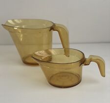 TUPPERWARE MICRO PITCHERS/MEASURMENT PITCHERS Set Of 2 RARE Yellow Color