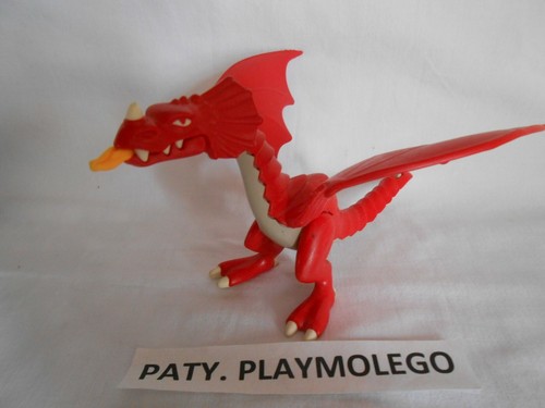 Petit dragon rouge playmobil - petit,
