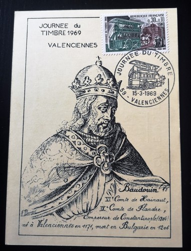 Carte journée timbre - carte,