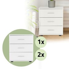 Table de chevet blanc armoire