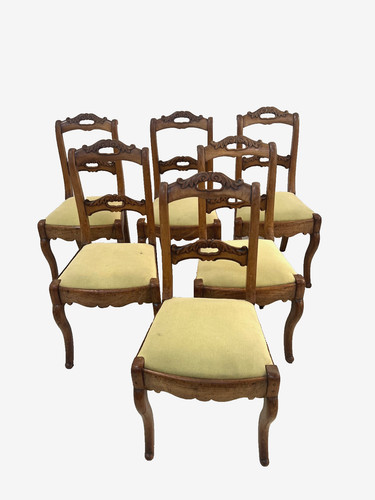 Suite six chaises style - six, de