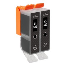 2 Cartouches d'encre Noire (PGI) pour Canon PIXMA iP4700, MP560, MP640, MX860