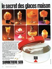  1974 Advertising 0722 Secret Ice Cream House Sorbet Maker Seb 