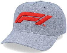 Casquette F1 Grise Logo Rouge