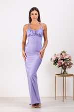 Robe à col long femme robe de