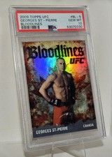 2009 Topps UFC - Bloodlines Georges St-Pierre #BL-5 (RC) PSA 10