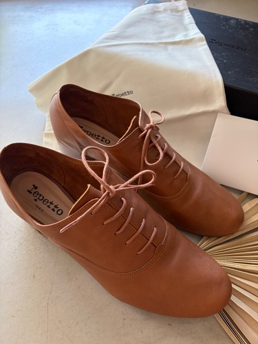 Repetto richelieu cuir camel - richelieu,