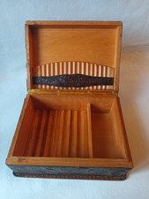 Boîte à cigares bois cuir