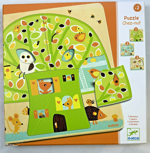 Puzzle bois djeco chez - bois,