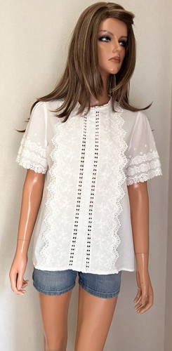 Blouse blanche brodée - , 100%