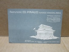 PARFUMERIE PINAUD PARIS carte