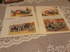 2 PAPER ADS MAGAZINES VINTAGE CARS SIGNED GUY SABRAN
