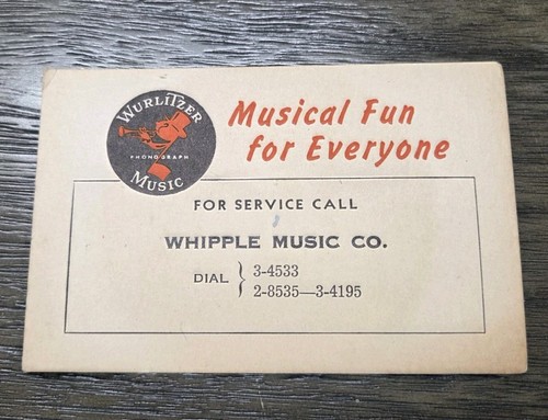 Vintage original wurlitzer - vintage,